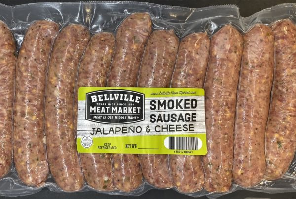 Pecan Smoked Sausage w/ JALAPENOS, 40 oz. (10 servings)