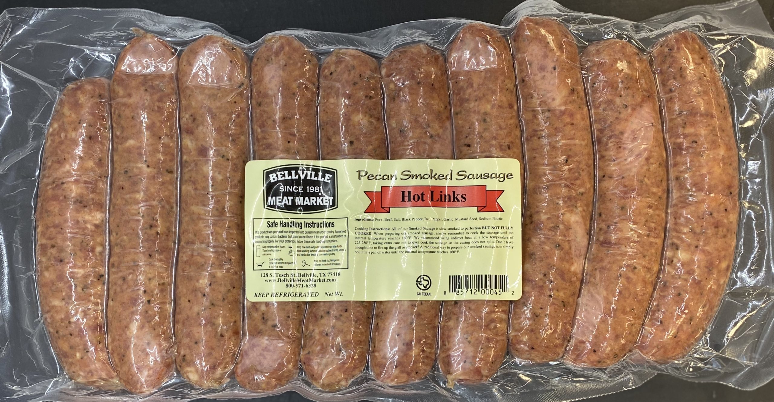 Fletchers Classics Sausage, Hot Links, Shop
